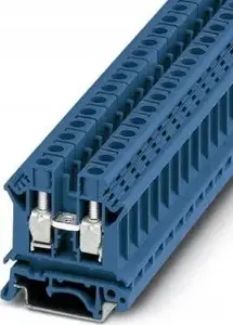 Phoenix TB 10 I BU Essential 2-conductor terminal block, 10mm², 57A, 800V, blue