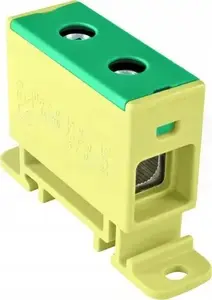 Incobex ZGX-1x35 Single-Pole Rail Terminal Block 35mm2 Yellow-Green