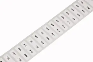 Wago 210-806 Self-Adhesive Polyester Labels, Rounded Rectangle, 9 x 15 mm, White, 3000 pcs
