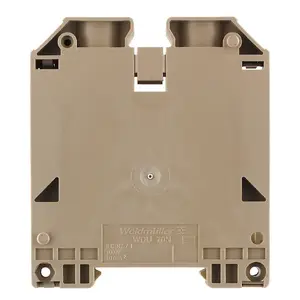 Weidmüller WDU 70N/35 Electrical Terminal Block, 70 mm², 192 A, Beige
