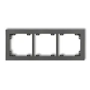 Тройная рамка Karlik 11DR-3, графит Photo 1
