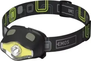 EMOS P3536 LED pieres lukturis, 3W COB + 3W LED, 220 lm, 100m darbības rādiuss, 3x AAA