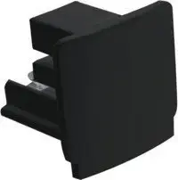 Kanlux TEAR N EPLUG B End Cap for Track Lighting System, Black