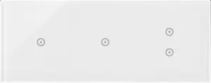 Сенсорная панель Kontakt-Simon Simon 54, 3 модуля, 1+1+2 вертикальных сенсорных поля, жемчужно-белый