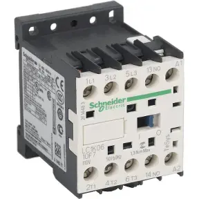 Schneider Electric LC1K0610F7 3-Pole Power Contactor 6A 110V AC