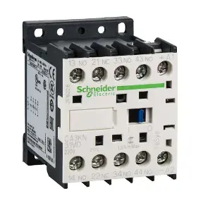 Schneider Electric CA3KN31MD Auxiliary Contact Block, 3 NO + 1 NC, 220V DC Control Coil