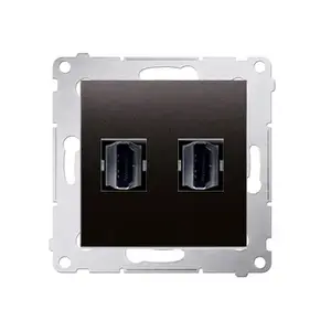 Розетка HDMI Kontakt-Simon DGHDMI2.01/48, антрацит