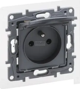 Розетка Legrand Niloe Selection 2P+E IP44 16A 250V, сталь, винтовые зажимы