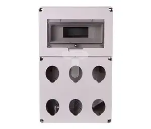 Elettrocanali Empty Construction Distribution Board for 12 Modules with 6 Socket Outlets 16A/32A Grey