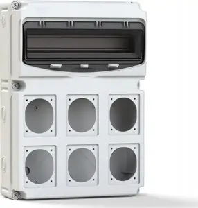 Строительный распределительный щит PCE FLEX 16-S6, 6 розеток, IP66/67