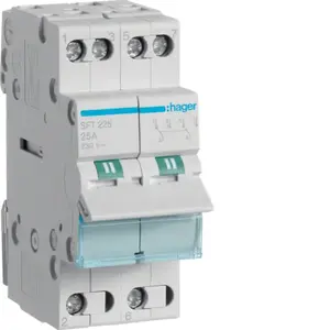 Модульный переключатель Hager SFT225 25A 2P