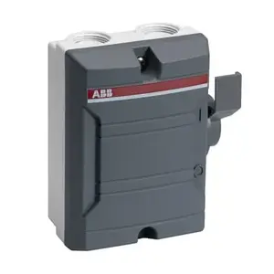 ABB BWS316TPN Safety Switch, 3-Pole, 16A, Wired, Plastic Housing