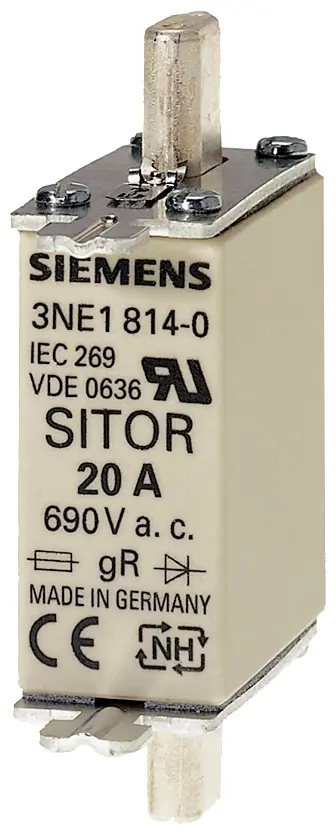 Siemens SITOR drošinātāju ieliktnis ar asmens