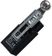 Spamel LK208 Limit Switch, 1NO 1NC, Plastic Housing, Adjustable Lever with Roller