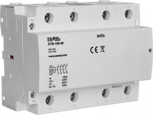Модульный контактор Zamel STM-100-40 100А 4НО 230В AC