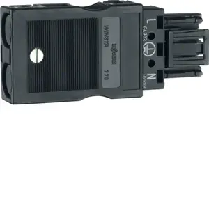 Розетка Hager G4713, 230В, IP20, черная