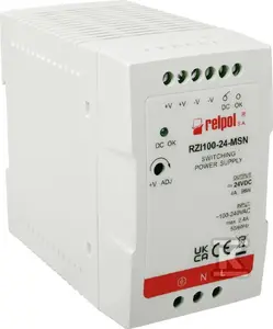 Импульсный блок питания Relpol RZI100-24-MSN с реле 90-264В AC на 24В DC 4А 96Вт