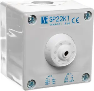 Spamel SP22K1 1-Hole Control Station Enclosure Empty