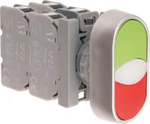 Spamel SP22-2KL-22Z/C Double Push Button 22mm Red/Green 2NO 2NC Momentary