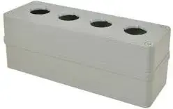 Promet K4 Control Station Enclosure, 4 Holes, 30mm Diameter, Grey