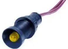 Simet KLP 5Y/24V 5mm dzeltena signāllampa 12-24V AC/DC