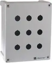 Spamel SP22K9 Multi-hole Control Station Enclosure for 9 Actuators