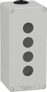 Schneider Electric Harmony XAP Empty Control Station, 4 Cut-outs, Grey