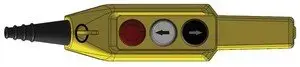 Spamel PKS-3W01 Crane Pendant Control Station, 1-Speed Up-Down with Emergency Stop
