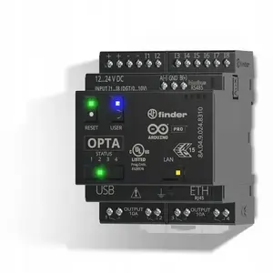 Программируемое логическое реле Finder OPTA PLUS 12-24В DC с портом RJ45 для Ethernet и MODBUS TCP/IP