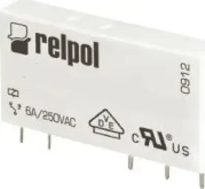 Relpol RM699BV-3211-85-1060 miniatūrs PCB relejs 1P 6A 60V DC AgSnO2/Au