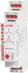 Relpol RPN-1VFR-A400 3-Phase Monitoring Relay 1P 3(N)400/230V AC 50/60 Hz