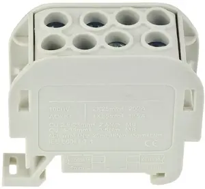 Incobex ZGX Single-Pole Terminal Block 1x35/2x25 mm2 Grey for Al/Cu Conductors