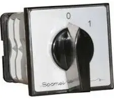 Spamel LK40-2.8211/P03 Cam Switch 0-1 3-Pole 40A Flush Mount IP65