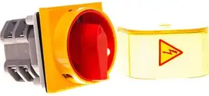 Spamel ŁK16RGP08 Disconnector Switch with Yellow-Red Front IP65