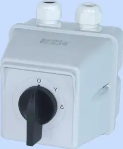 Кулачковый переключатель звезда-треугольник Elektromet ŁK 100-23 3P 100A IP44 в корпусе