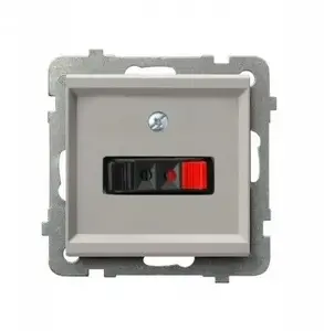 Ospel Sonata GG-1R/m/82 Single Speaker Socket, Cashmere