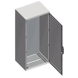 Schneider Electric NSYSM20640P Spacial SM Floor Standing Enclosure with Mounting Plate