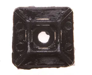 ELEKTROPLAST PMS-19-19-UV montāžas pamatne kabeļu savilcējiem 19x19mm, 100 gab.