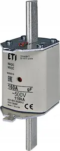 Плавкая вставка Eti-Polam NH2C 160A gF 500V