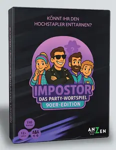 Anzen Impostor kāršu spēle 90s Edition no Image Comics, 110 kārtis