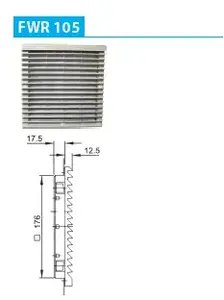Ergom FWR 105 ventilatora filtrs
