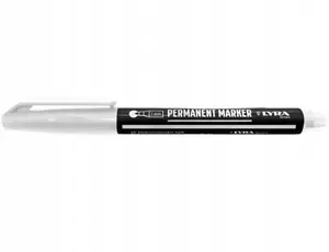 Lyra Permanent Marker, White, 1 mm Tip