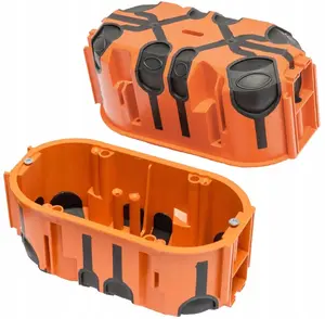 PAWBOL ProDuo dubultā zemapmetuma montāžas kārba, 60mm dziļa, 68mm diametrs, hermētiska, ar skrūvēm, IP30