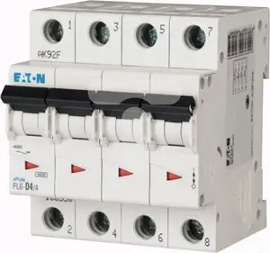 Автоматический выключатель Eaton PL6-C4/4, 4 полюса, характеристика C, 4A, 6кА