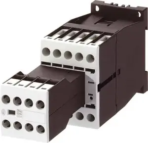 Eaton DILM7-22 Power Contactor, 3-Pole, 7A, 230V AC Coil, 2NO + 2NC Auxiliary Contacts
