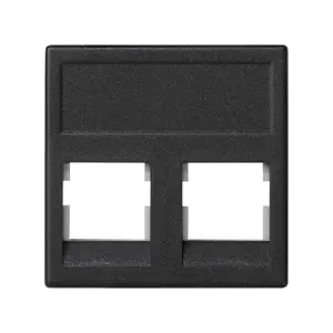 Kontakt-Simon KB076/14 Wall Plate for Double RJ-45 Socket, Graphite