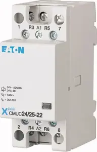 Модульный контактор Eaton CMUC24/25-31 25А 3НО 1НЗ 24В AC/DC