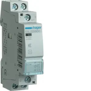 Модульный контактор Hager ESL225SDC 2НО 12В AC/DC