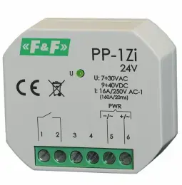 F&F PP-1ZI 24V Electromagnetic Relay 16A 1NO
