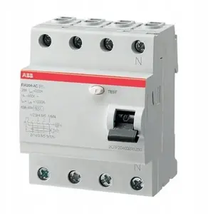 ABB FH204 AC-63/0.03 Residual Current Circuit Breaker 4P 63A 30mA AC Type